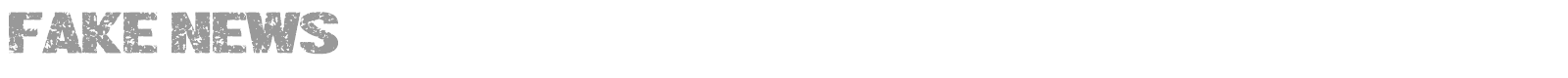 Fake News font preview